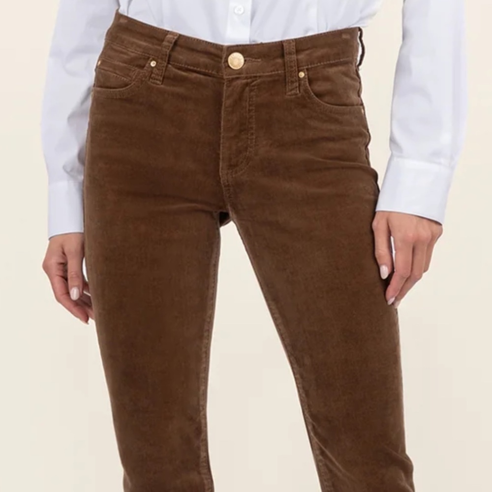 Kut from the Kloth Diana Petite Corduroy Relaxed Fit Skinny Size 4P4P / Cognac